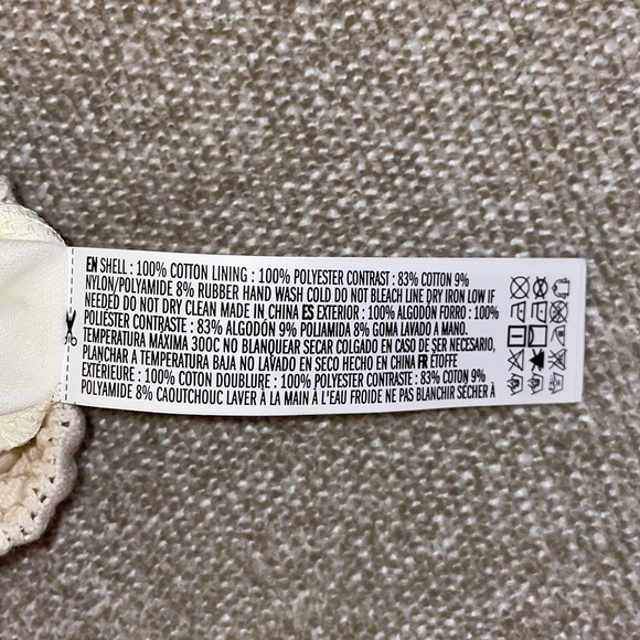 Forever21+ Ivory Floral Crochet Shorts - Picture 6 of 7